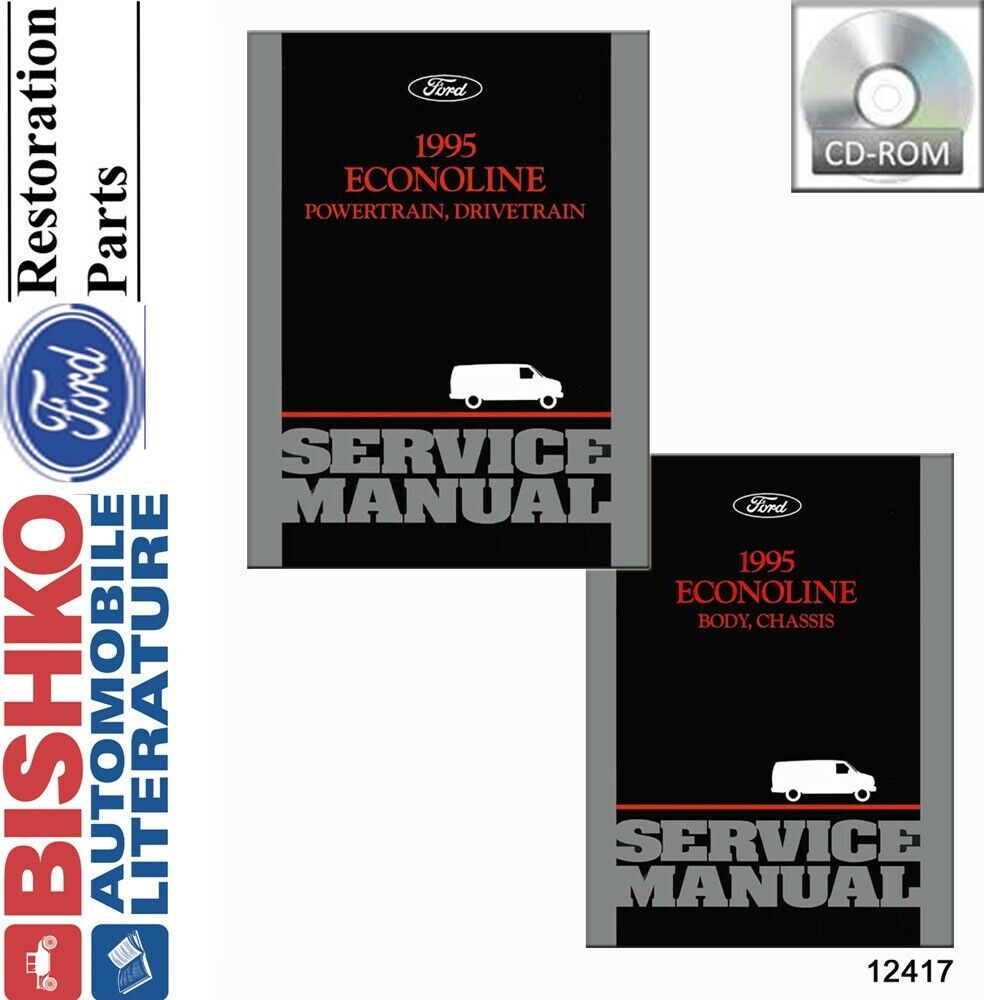 1995 Ford Econoline Truck Shop Service Repair Manual CD Engine Drivetrain OEM