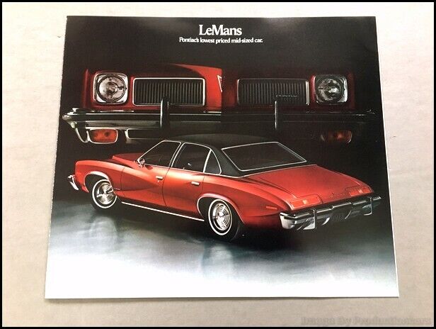 1973 Pontiac LeMans and GTO Vintage Original Car Sales Brochure Catalog