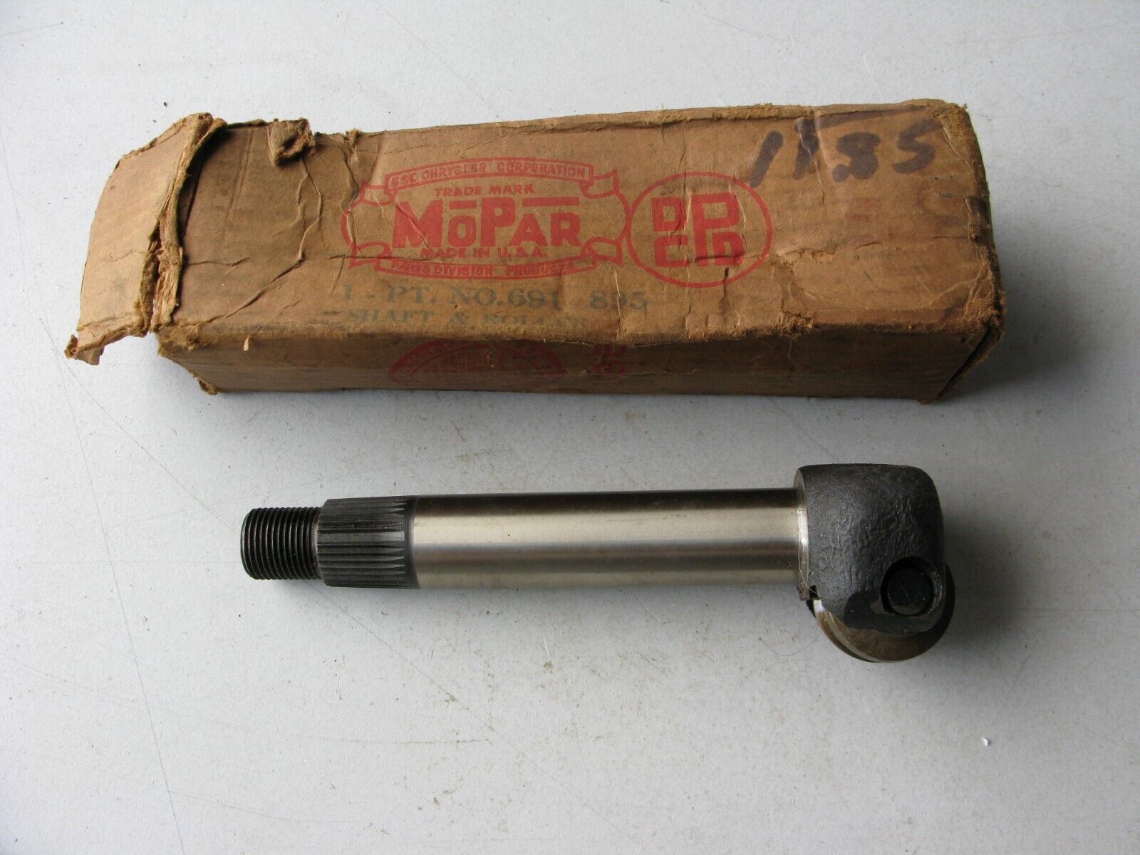 Vintage Mopar 691895 Steering Shaft and Roller Tooth fits Dodge Plymouth