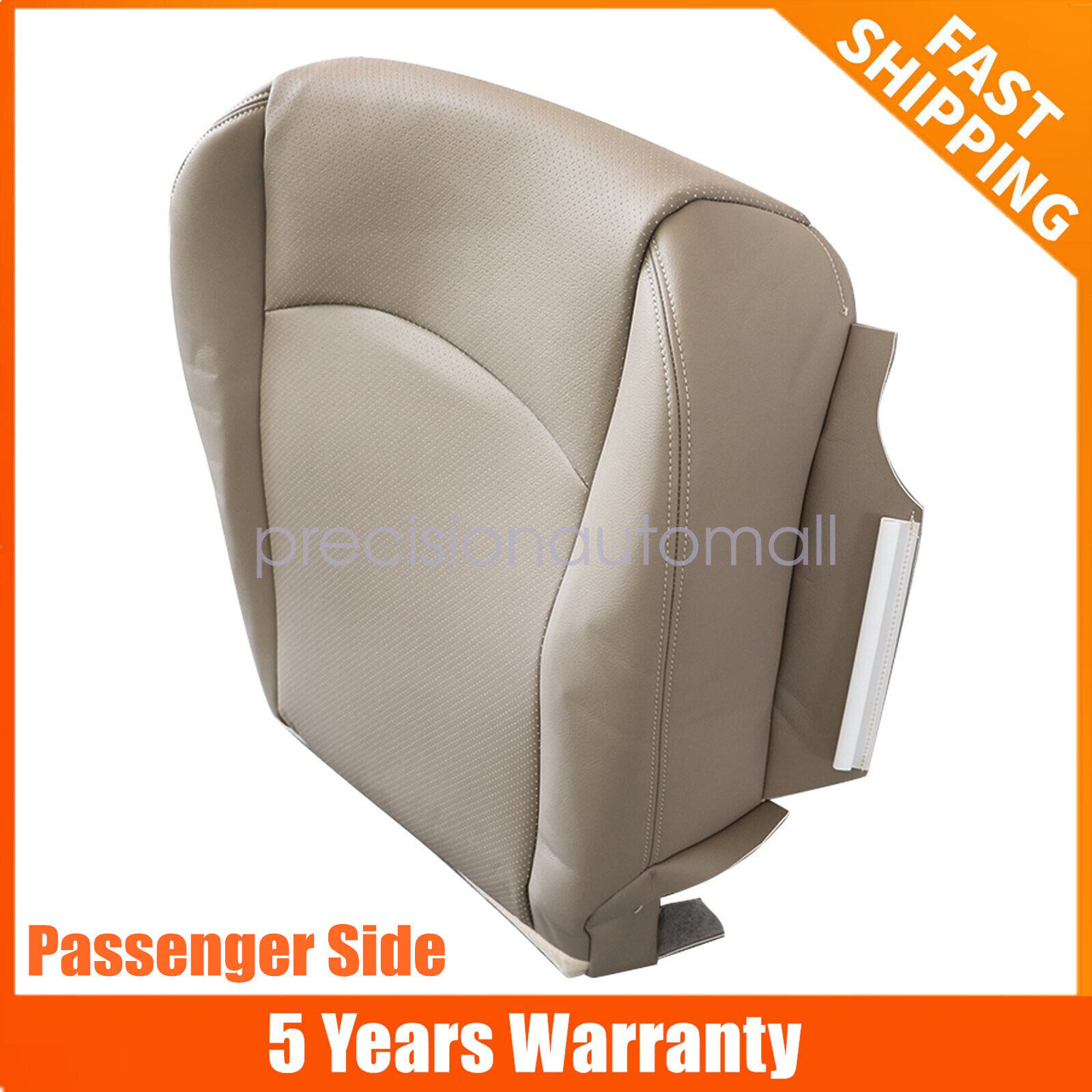 2009-2012 For Dodge Ram 2500 3500 Passenger Perf AC Leather Lower Seat Cover Tan