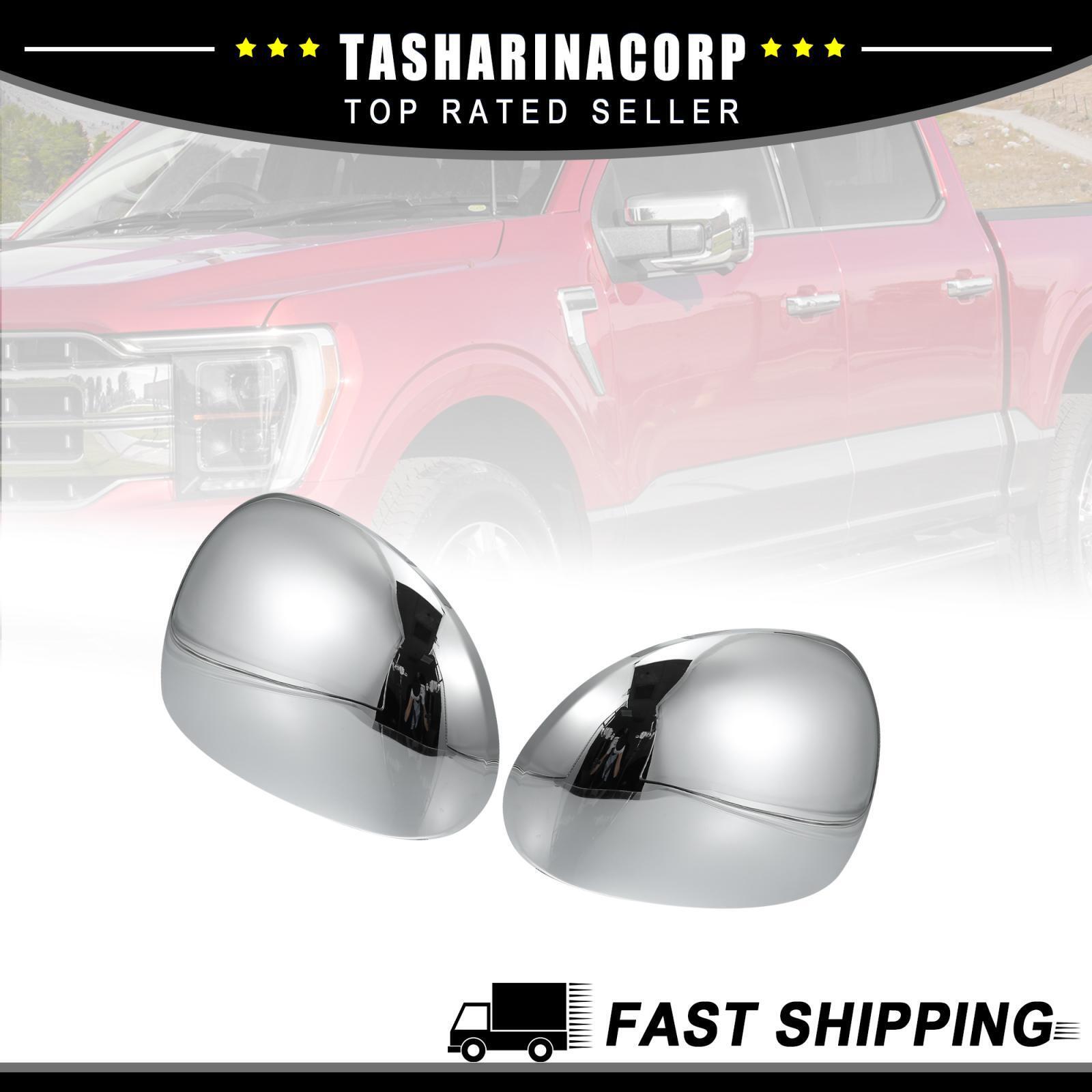 Car Chrome Plated Mirror Cover Cap 2/lot fit for Ford F-150 1997-2003 Left Right