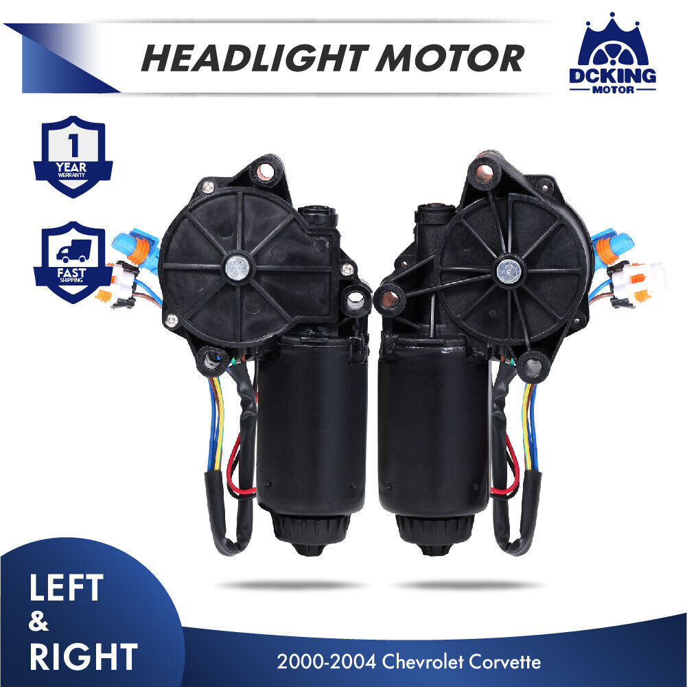 2x Left & Right Headlight Headlamp Motors for Chevrolet Corvette C5 2000-2004
