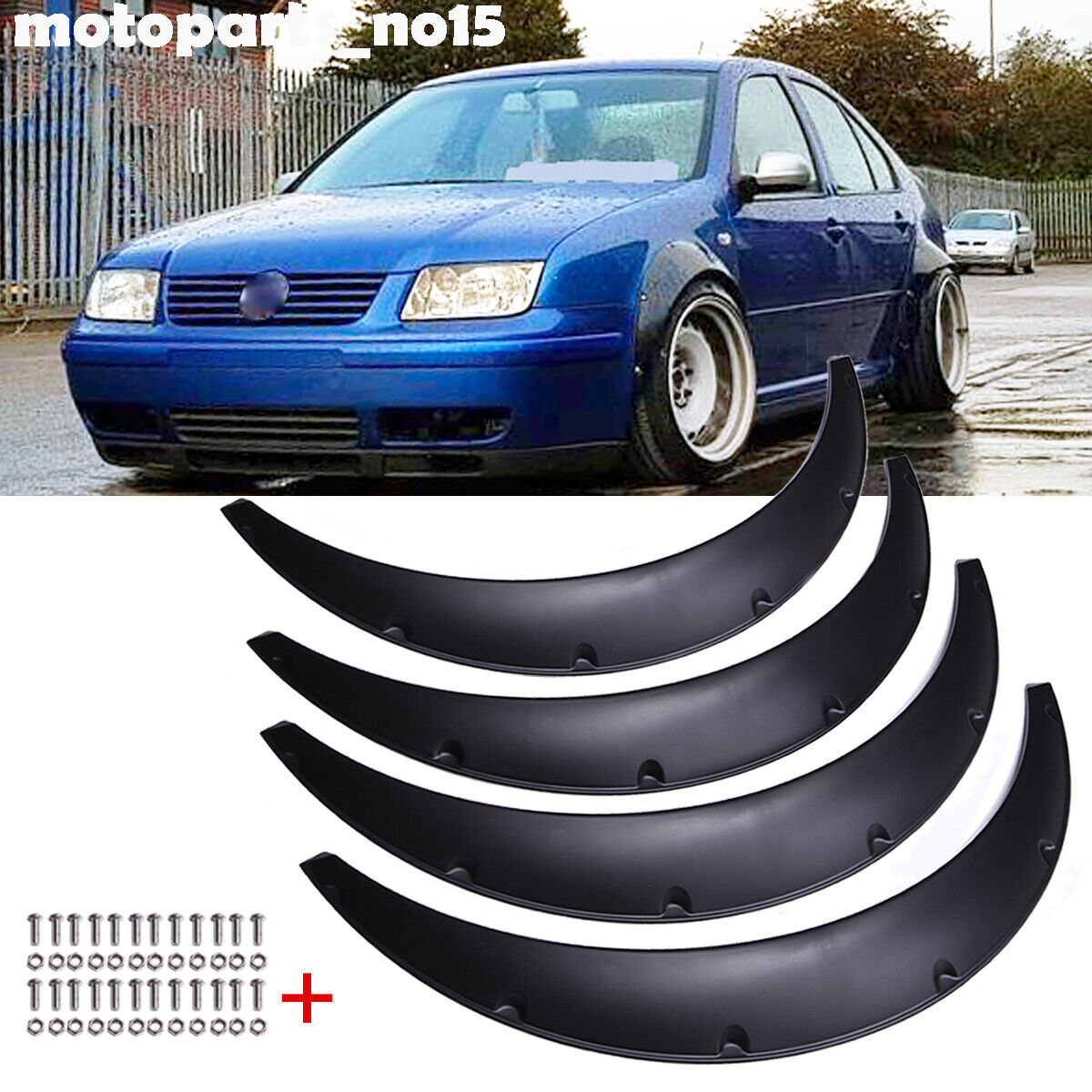For VW Volkswagen Jetta GTI Fender Flares Wheel Arches Extra Wide Body Kit 4.5\
