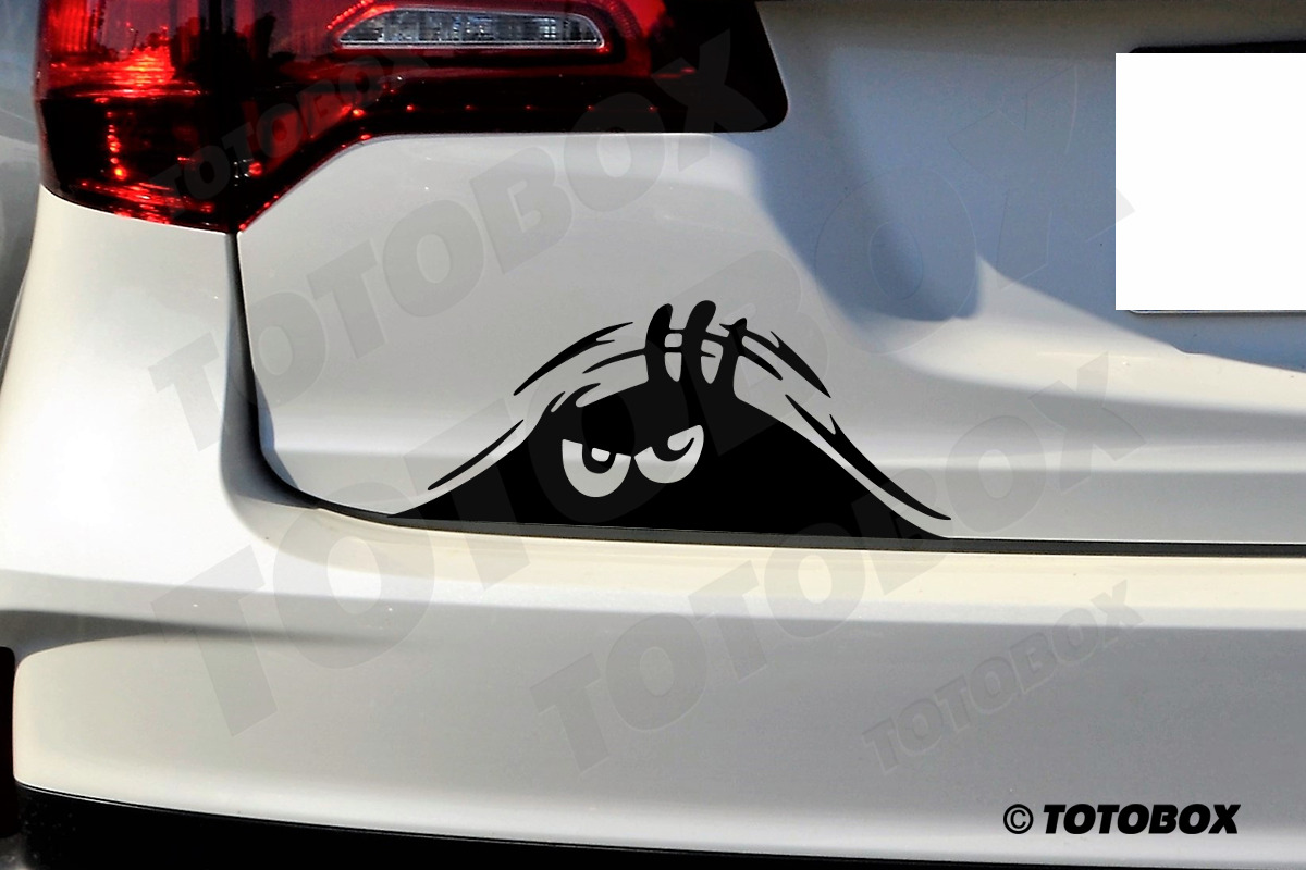 Monster Peeking Decal Sticker Auto Car Window Body Door Decals