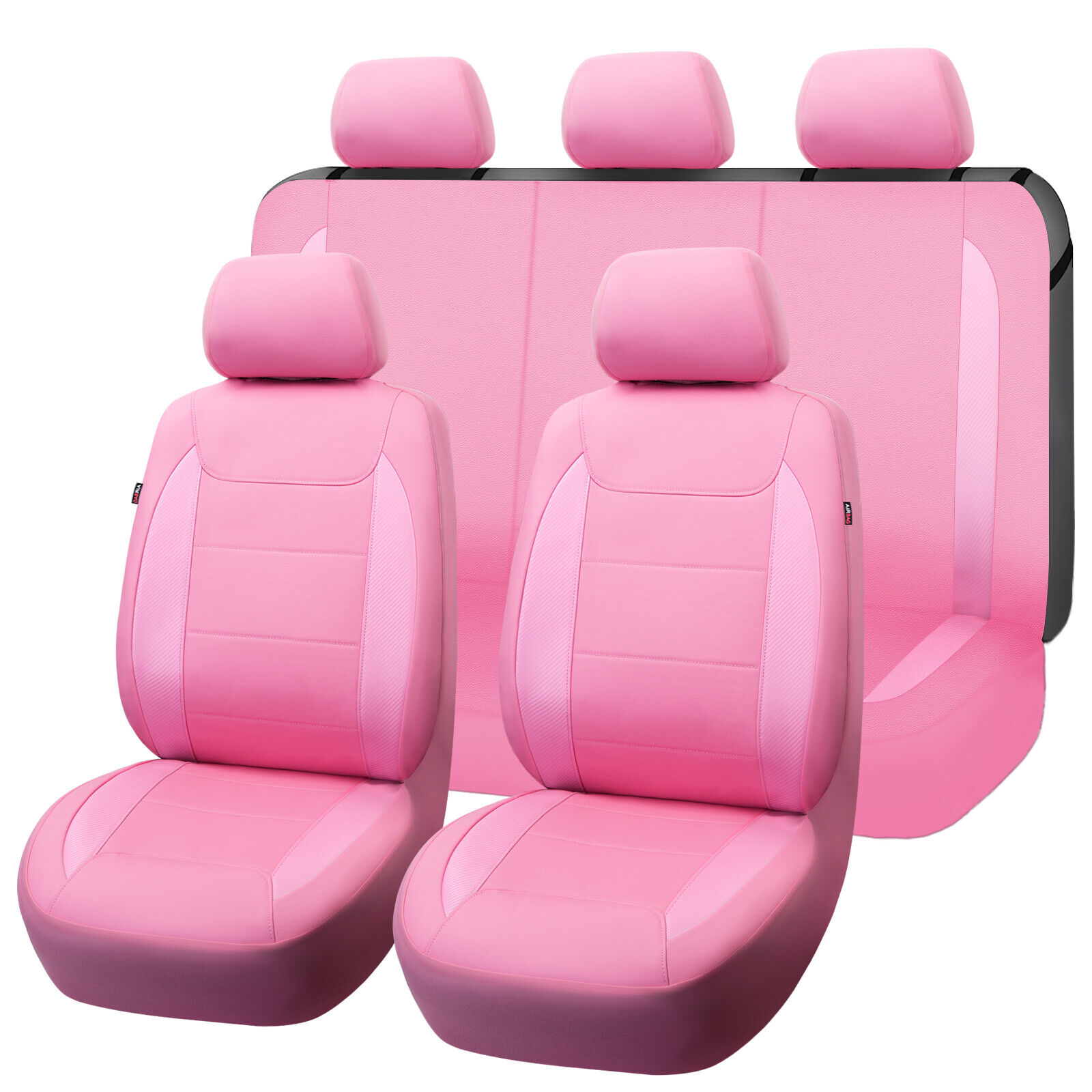 Flying Banner Universal Car Seat Covers Full Set Protectors Pink For Women Girls