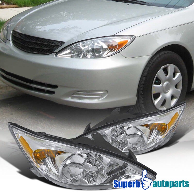 For 2002-2004 Toyota Camry Diamond Headlights Head Lamps Replacement
