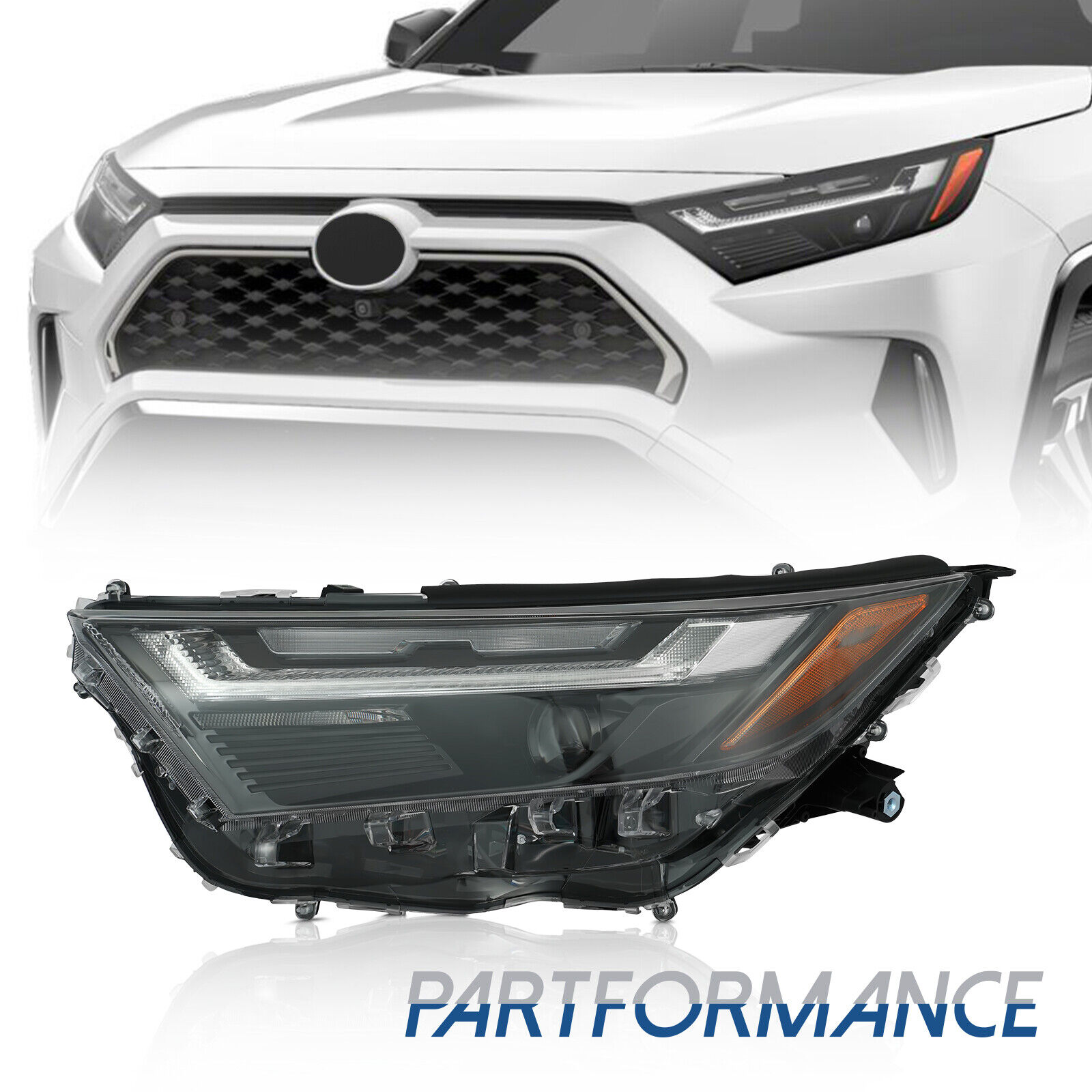 For 2022-2023 Toyota Rav4 Rav-4 XSE Full LED Headlight Driver Side w/ Bulb
