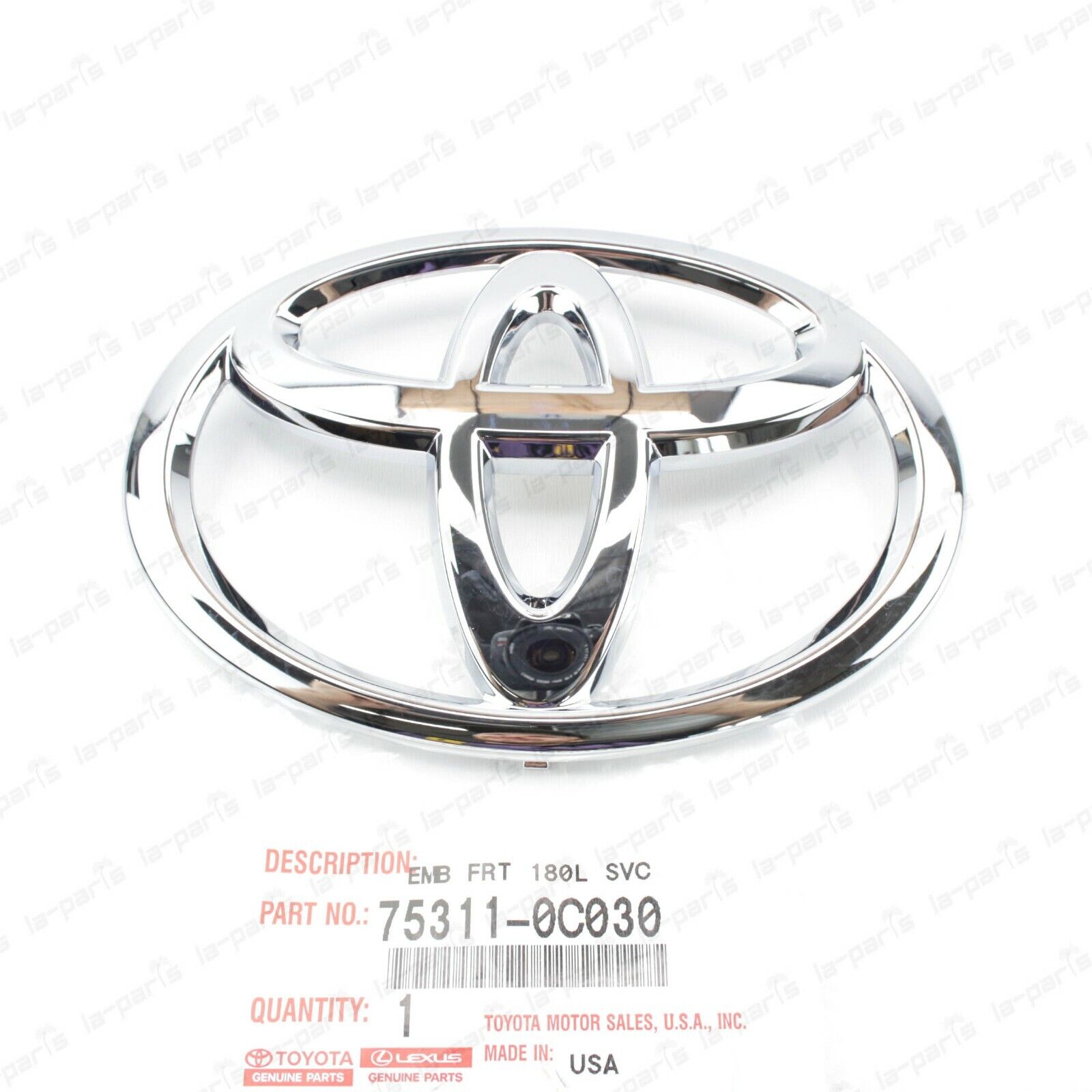 NEW GENUINE TOYOTA TUNDRA  SEQUOIA CHROME FRONT GRILLE EMBLEM 75311-0C030