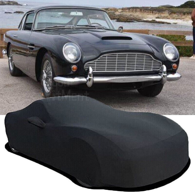 For Aston Martin DB5 V8 Vantage Roadster V12 Indoor Stretch Car Cover Full Black