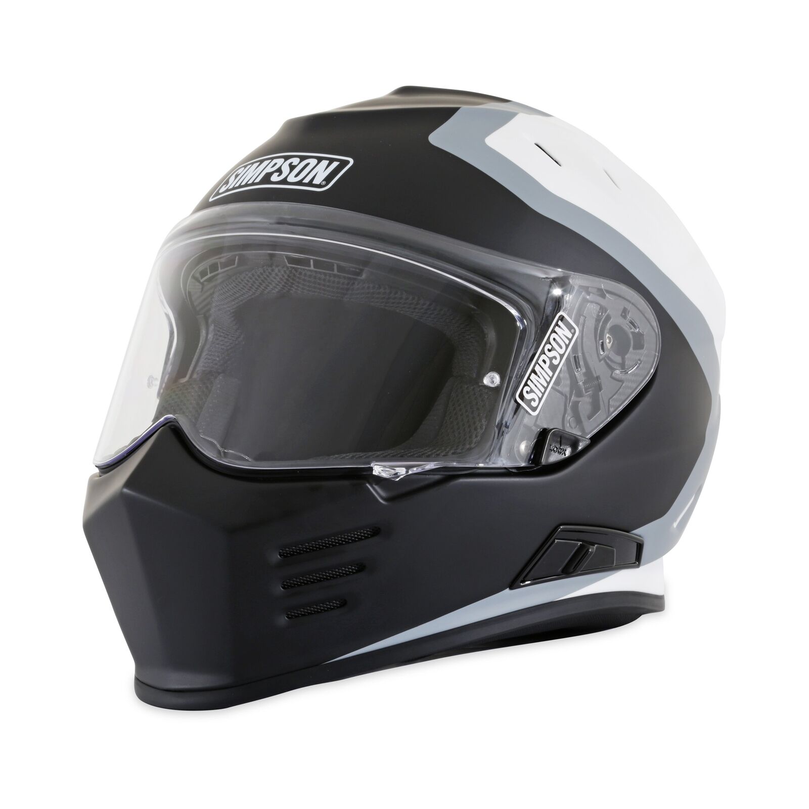 Simpson Racing GBDMWRA Ghost Bandit Motorcycle Helmet - Adult Medium - Wraith