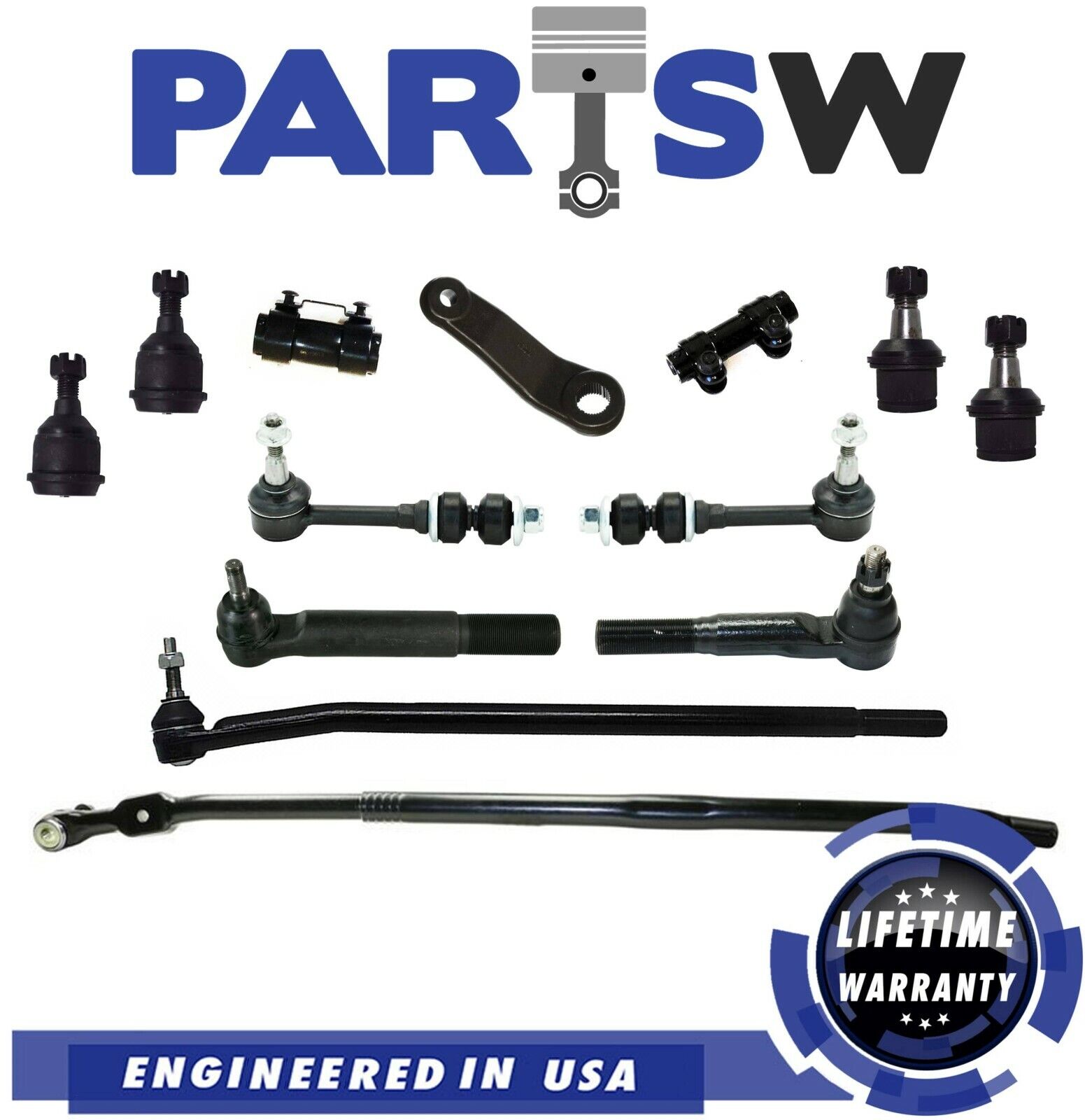 13 Pc Front Suspension Kit for Dodge Ram 2500 3500 4x4 / 4WD 2003-2005
