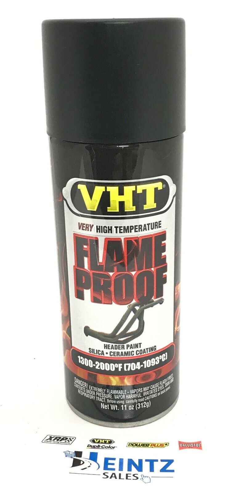 VHT SP102 Flat Black Paint FlameProof Header Paint Silica Ceramic Coating 11oz