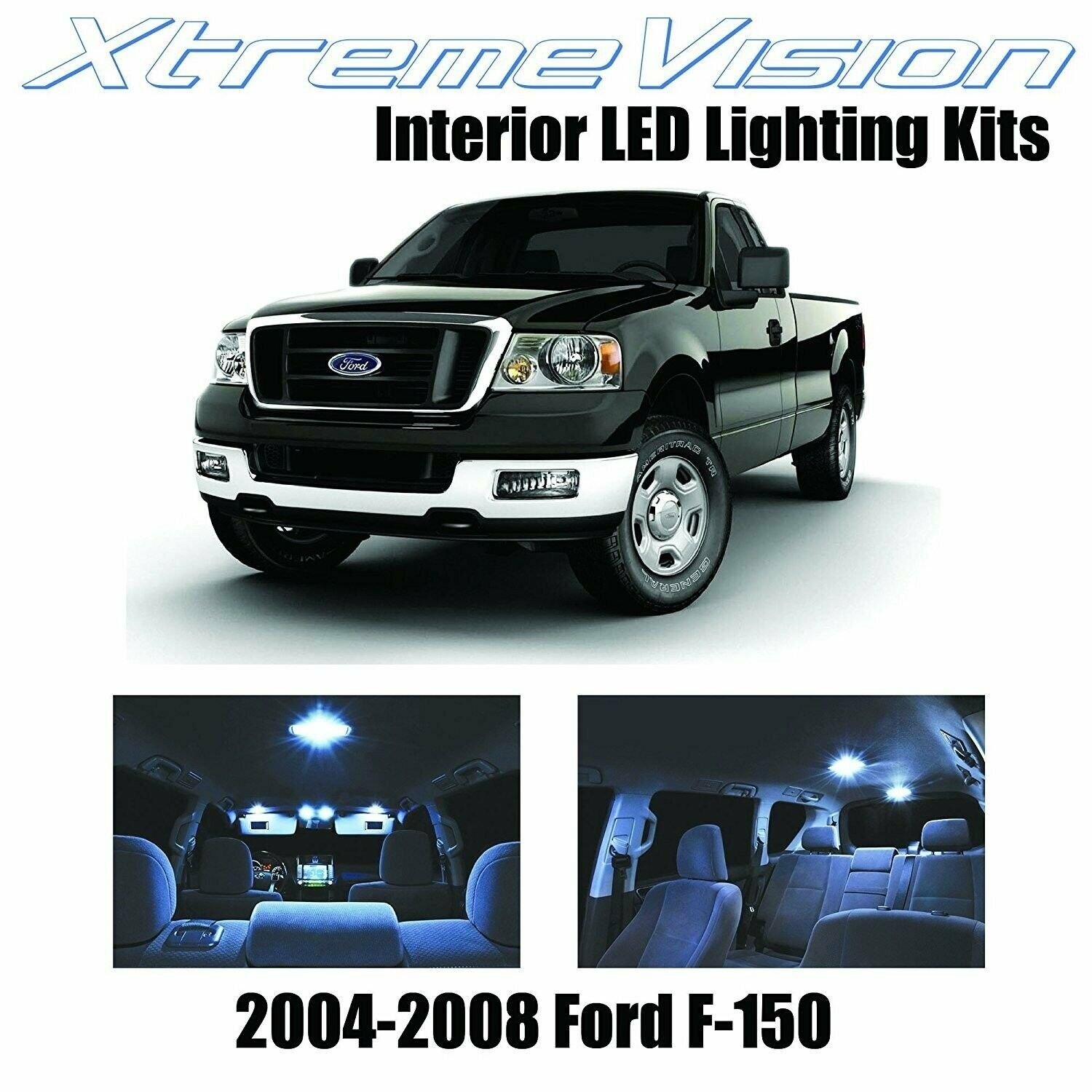 XtremeVision Interior LED for Ford F-150 F150 2004-2008 (5 PCS) Cool White