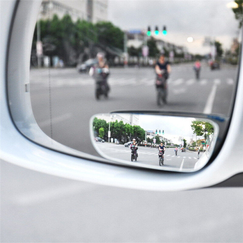 2x Universal Car Auto 360° Wide Angle Convex Rear Side View Blind Spot Mirror 