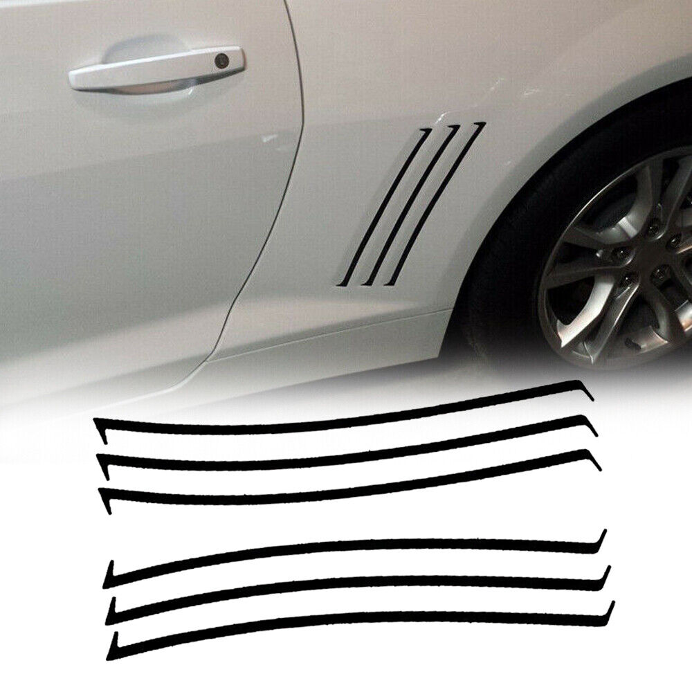 6x Vent Insert Stripes Decal Inlay Sticker For Chevy Camaro SS RS LS 2010-2015 