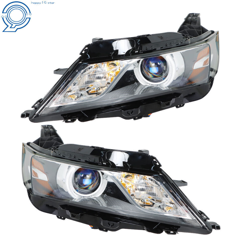 Right+Left Headlight Fit For 2015-2020 Chevy Impala HID/Xenon Projector Black