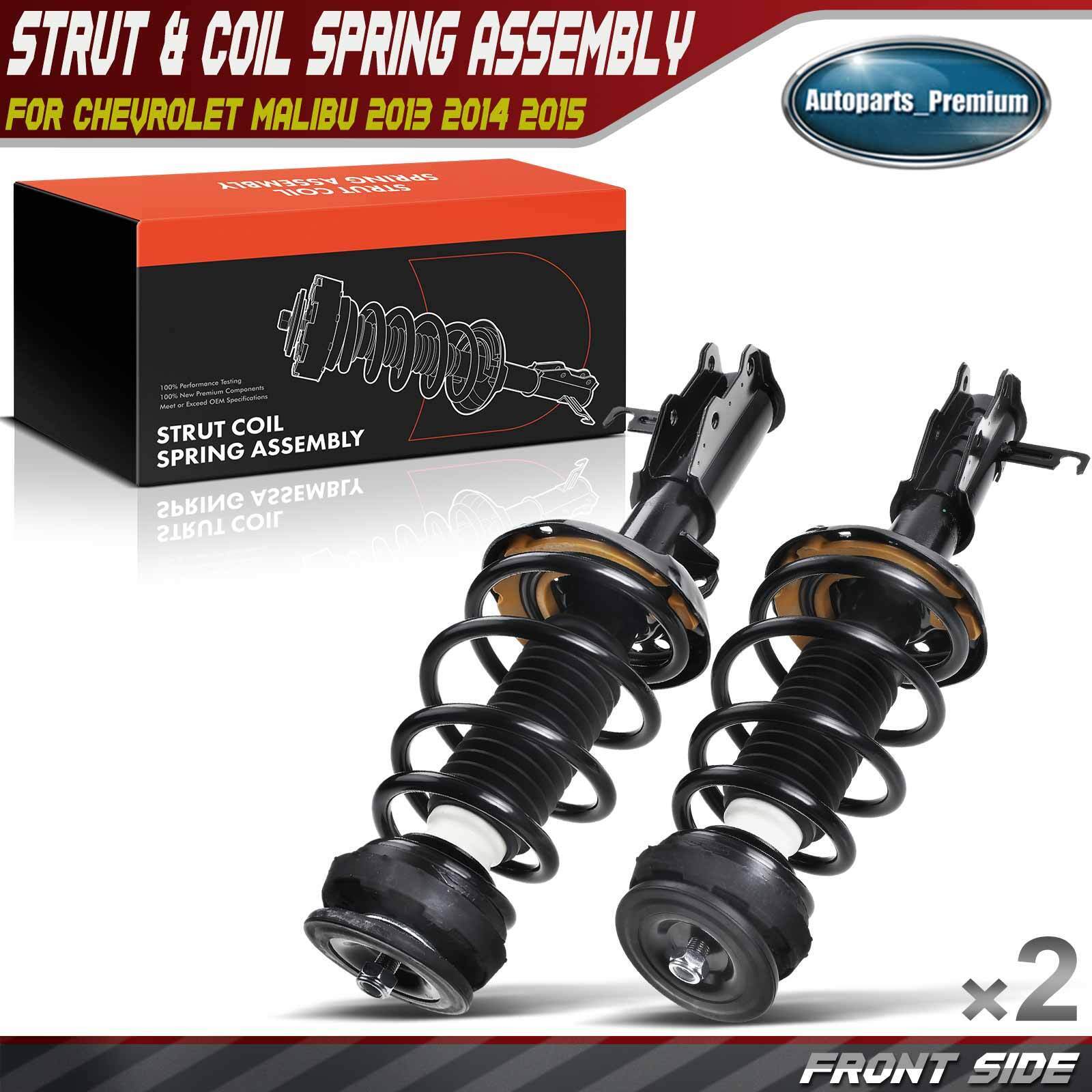 2x Front Complete Strut & Coil Spring Assembly for Chevrolet Malibu 2013-2015
