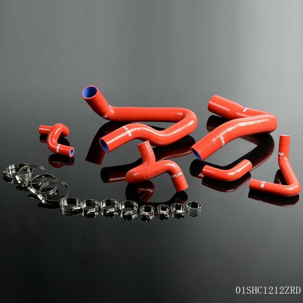 Fit For 1986-93 Mustang GT LX Cobra 5.0 Silicone Radiator Hose Clamps Kit USA
