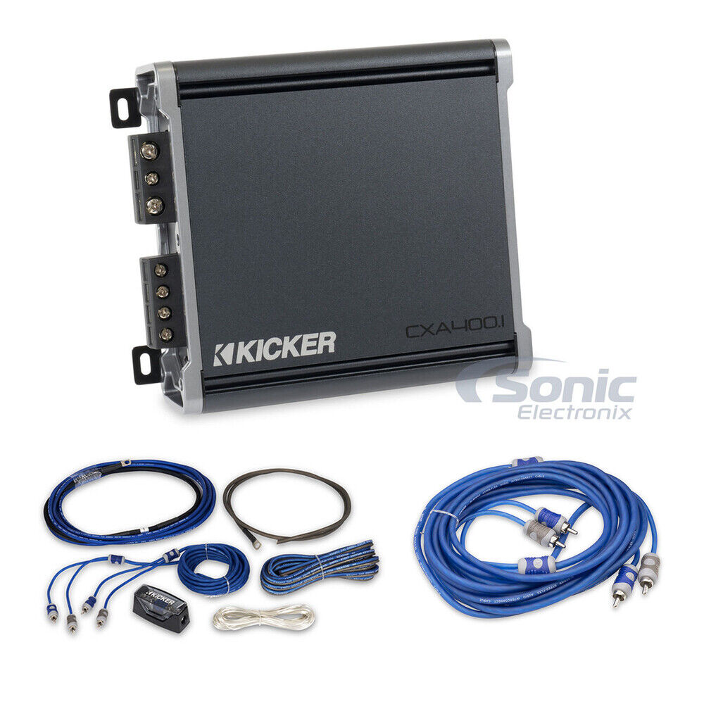 Kicker CXS400.1 | 400W Class-D Monoblock Amplifier Package