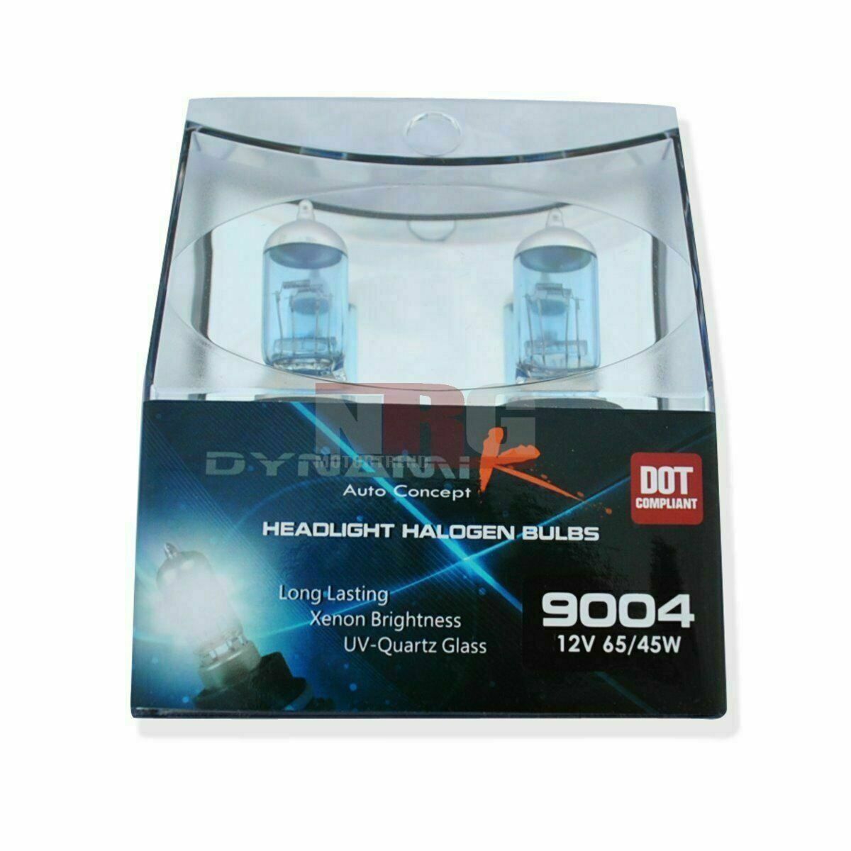 9004 HB1 45w 4300K white halogen light bulbs headlight high low beam BH-9004H-DK