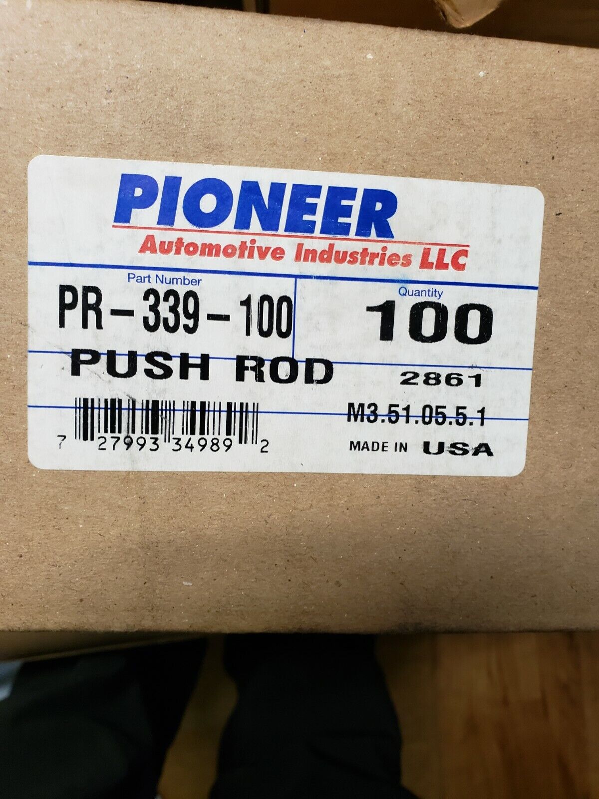 Push Rod   PR-339, PR-339-4, PR-339-100 Pioneer(lot of 100)   Ford