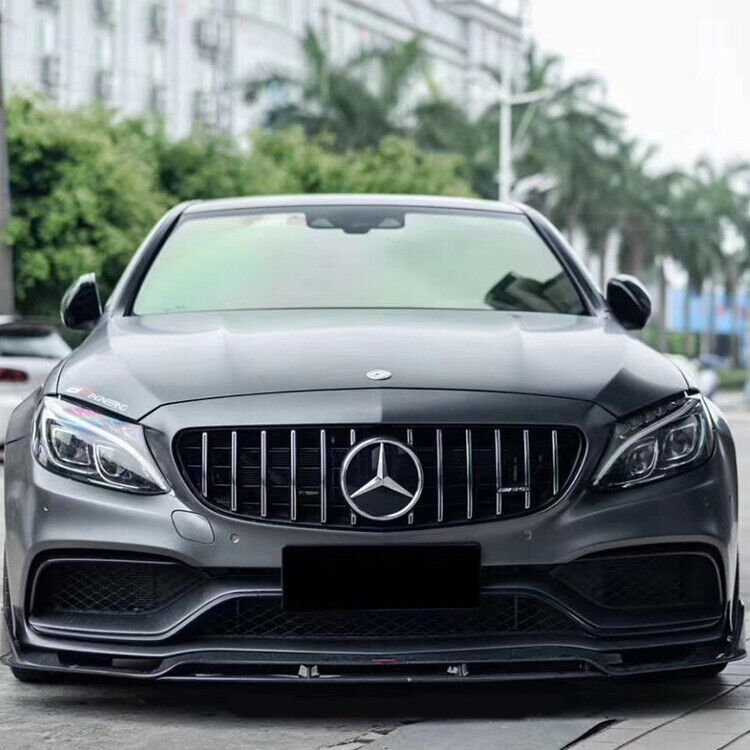 FIT FOR MERCEDES BENZ W205 REAL C63 AMG C63S GT GRILLE PANAMERICANO FRONT GRILLE