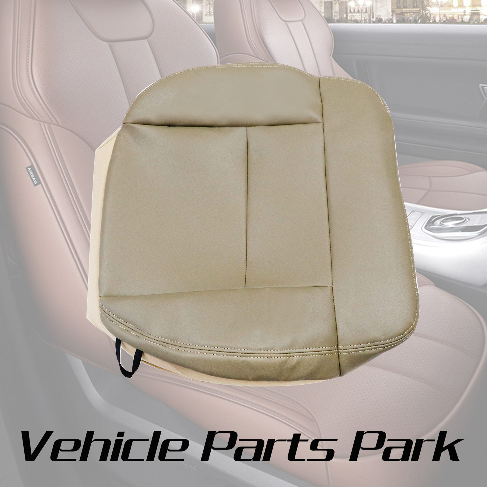 For 2005 2006 2007 2008 Ford F150 Lariat Driver Bottom Seat Cover Parchment Tan