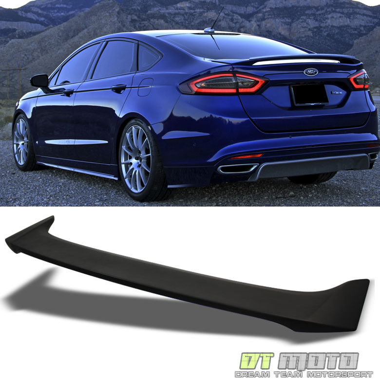 Matte Black 2013-2018 Ford Fusion 4Dr Factory Style Rear Trunk ABS Spoiler Wing