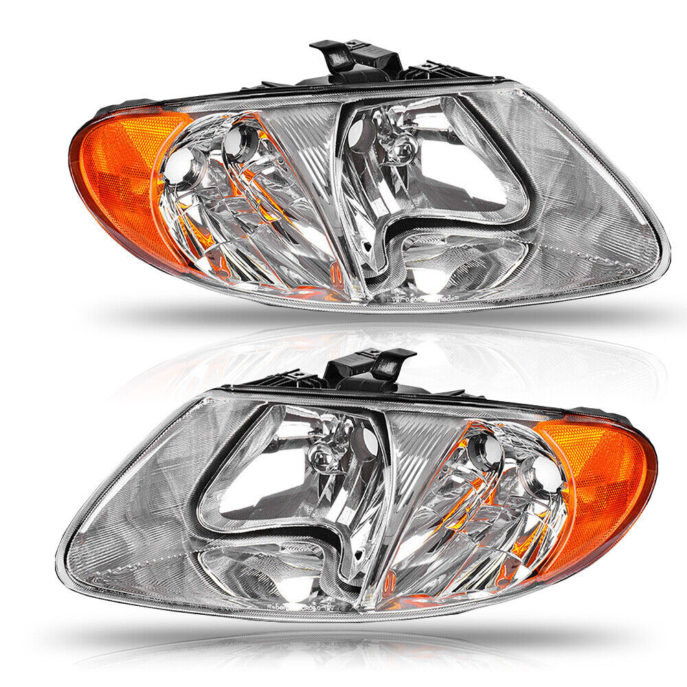 For 2001-2007 Dodge Caravan Replacement Clear Headlights Headlamps Corner Lamp
