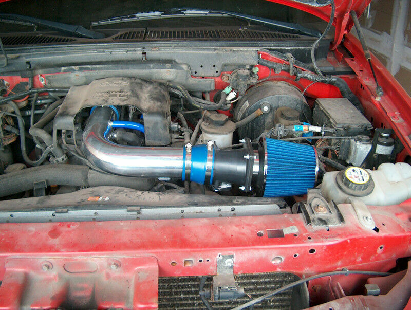 BCP BLUE 97-03 Ford F150/Expedition 4.6/5.4L V8 Air Intake Racing System +Filter