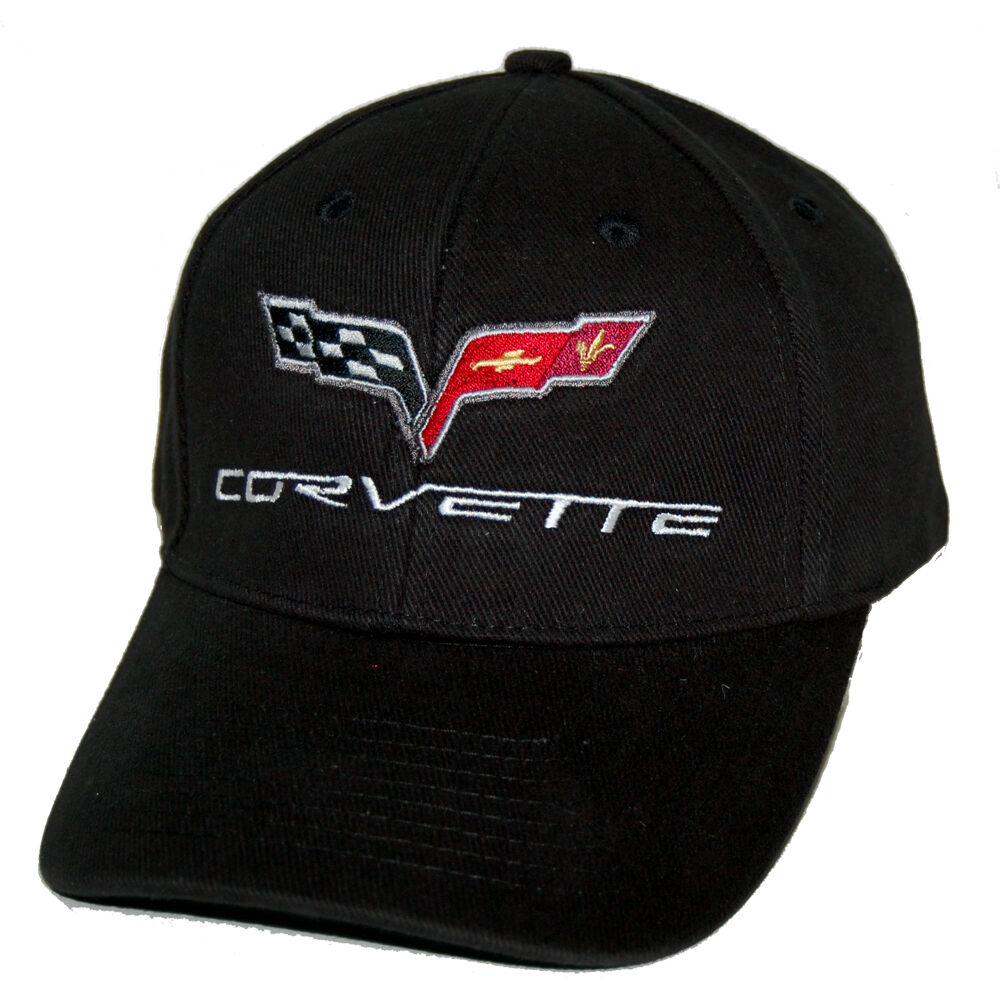 Chevrolet Corvette C6 Black Hat Cap - 2005 - 2013 - SHIPPED IN A BOX - USA