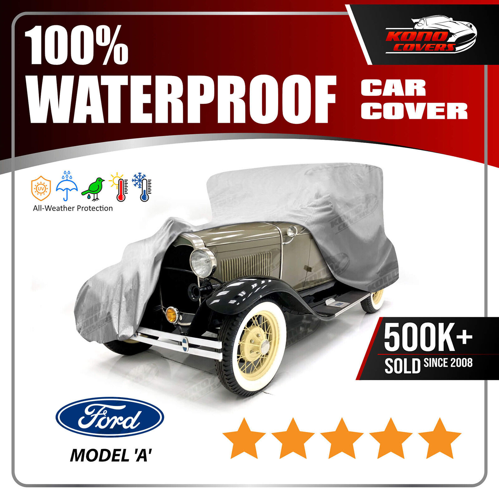 Ford Model A 6 Layer Waterproof Car Cover 1901 1903 1928 1929 1930 1931