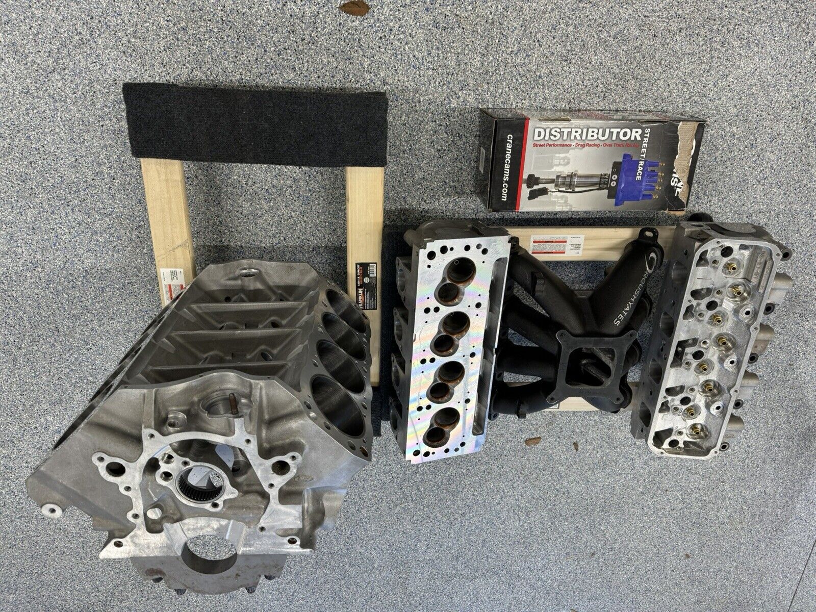 9.5” Deck Ford Motorsport K351 Alum Block Freshened; D3 Roush/Yates Heads&Intake