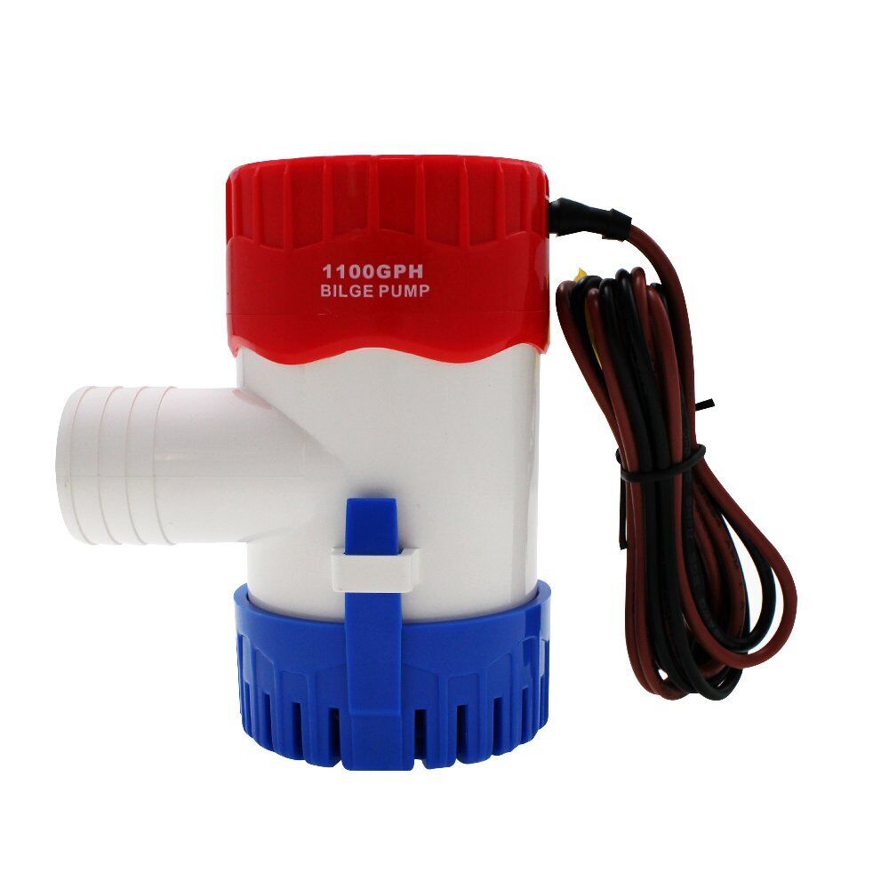 1100GPH 12V Electric Marine Submersible Bilge Sump Water Pump For Boat 29mm Hose