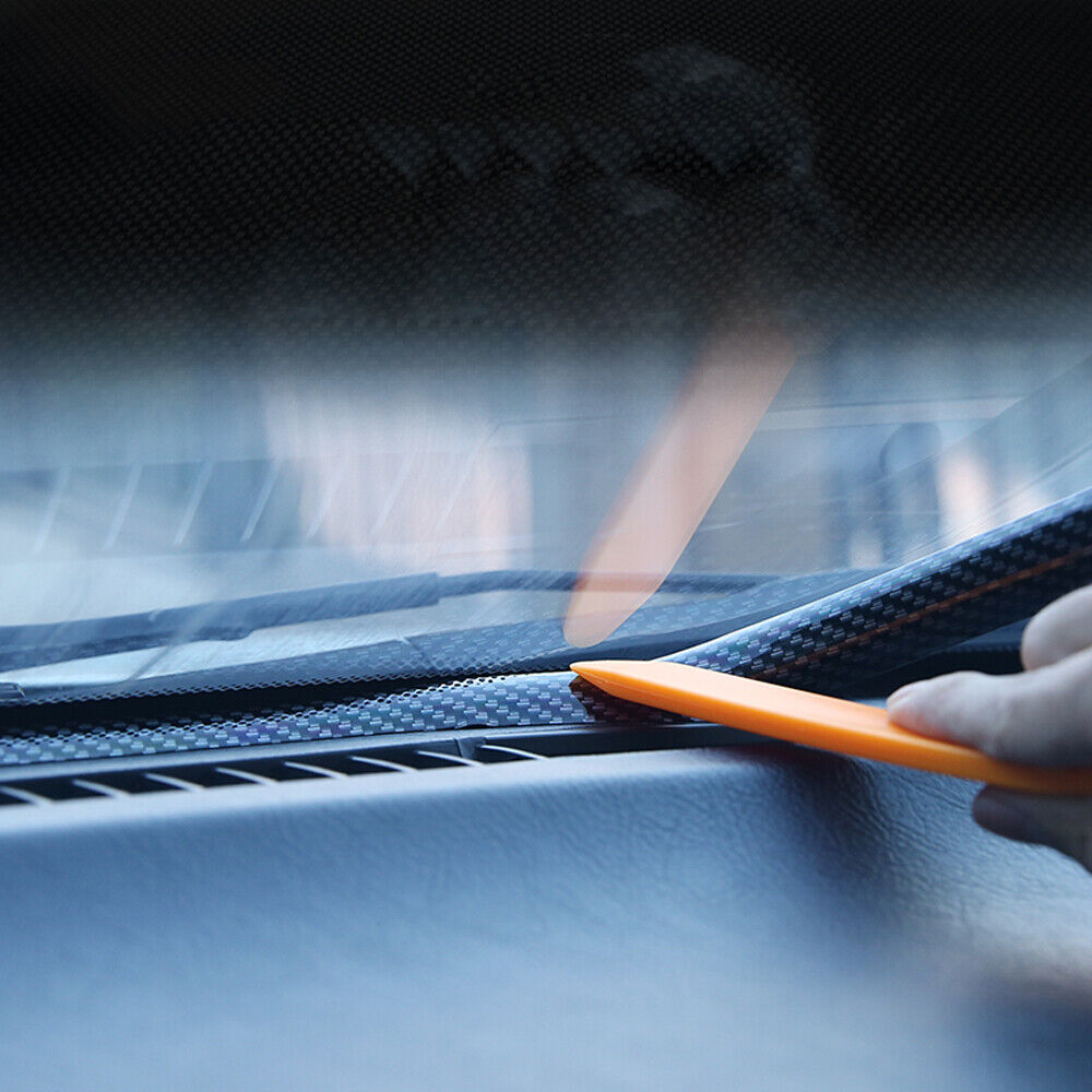 1.6M Car Dashboard Gap Filling Sealing Strip Accessories Rubber Carbon Fiber*1