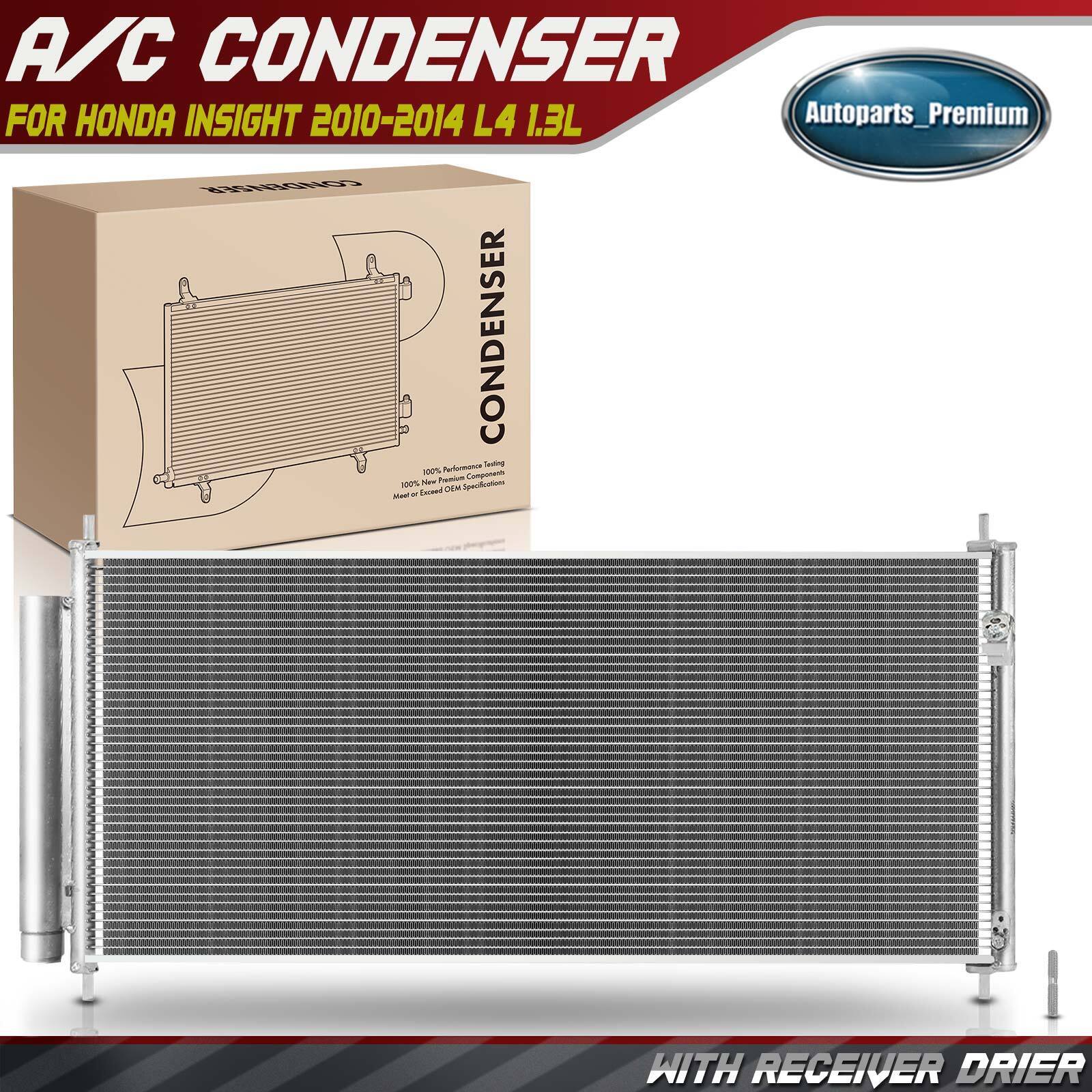 AC Condenser A/C Air Conditioning w/ Bracket & Drier for Honda Insight 2010-2014