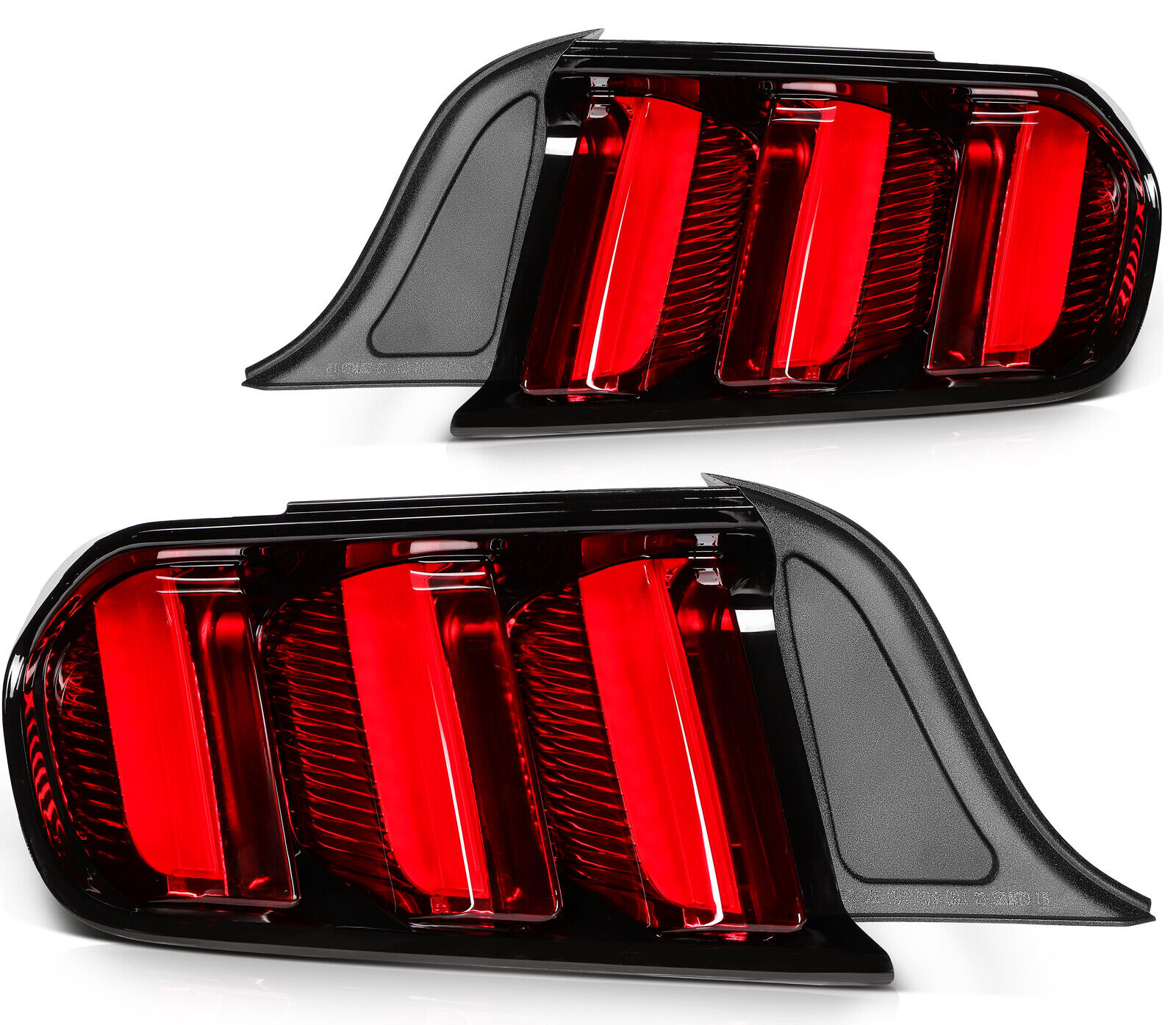 Fits 2015 2016 2017 Ford Mustang Red Housing Taillights Assembly Left+Right