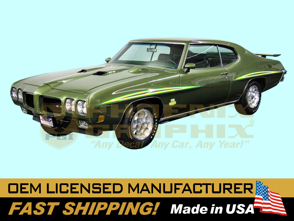 1970 1971 Pontiac GTO The Judge Decals Graphics Stripes-Only Kit