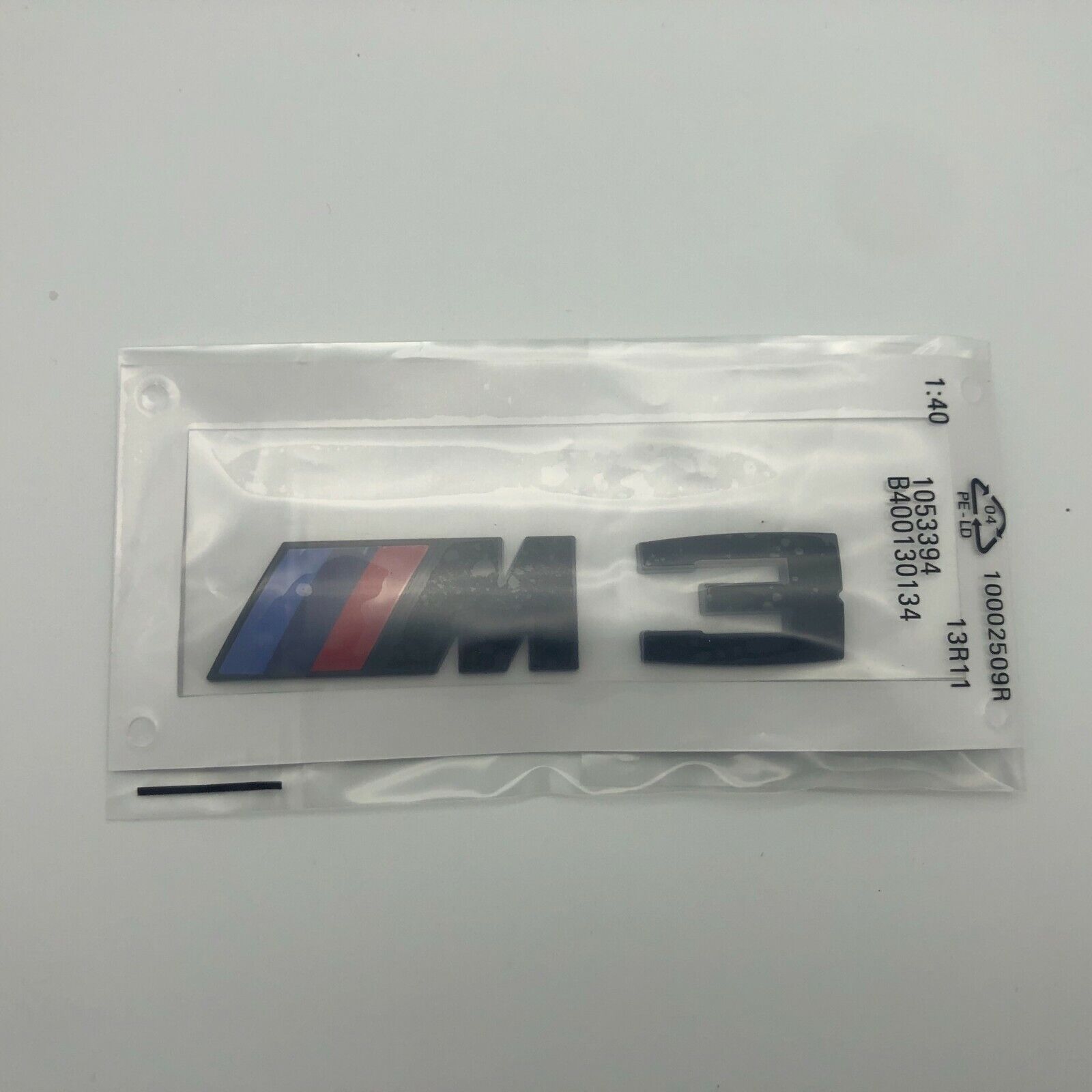 Matte Black BMW M3 Trunk Lid Emblem M3 F80 Logo Badge Nameplate Small Size
