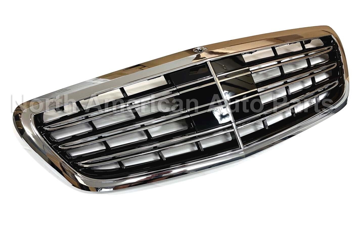 S65 Grille S-Class S550 S63 Chrome-Black AMG Maybach 2014-2017 WithOut ACC