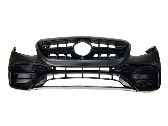 For MERCEDES BENZ 16-18 E Class W213 E63 AMG Style Front Bumper (Black) with PDC