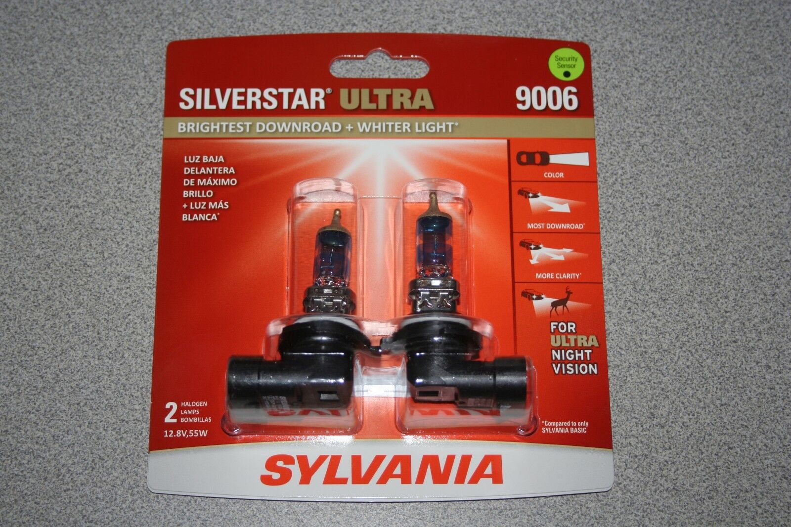 Sylvania Silverstar ULTRA 9006 Pair Set High Performance Headlight 2 Bulbs NEW