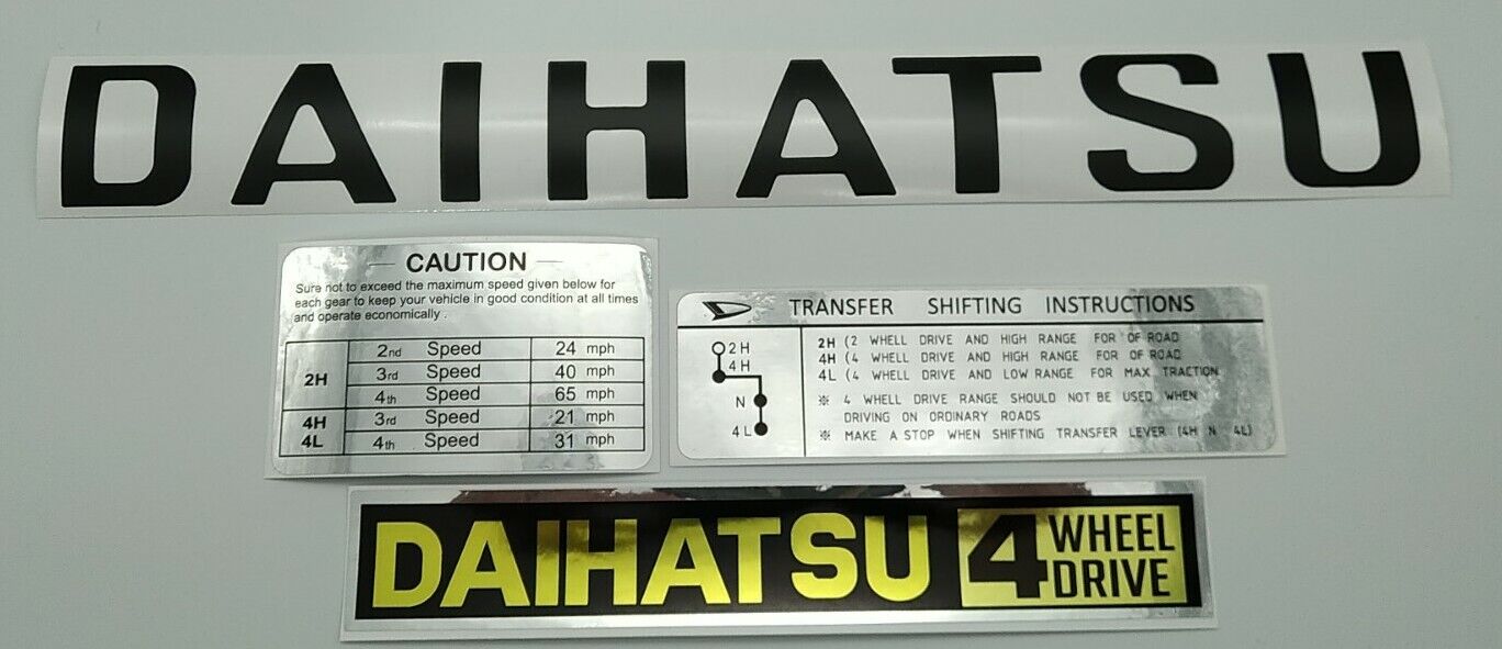 Daihatsu Taft F20/F50 decals 