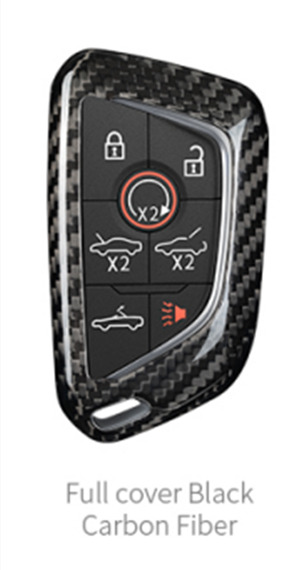 Genuine Carbon Key Fob Cover For Corvette C8 Stingray Z51 Z06 Remote Key Case