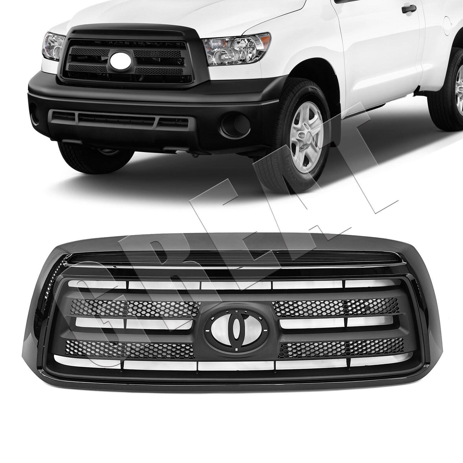 Grille Assembly For 2010-2013 Toyota Tundra With Sport Package Black Plastic