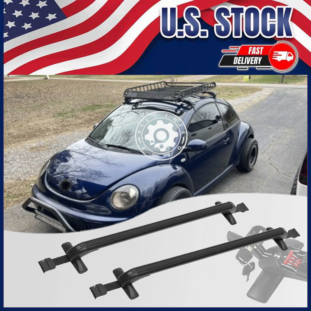 For VW Beetle Top Roof Rack Cross Bar Cargo Luggage Carrier w/ Lock 44-49\