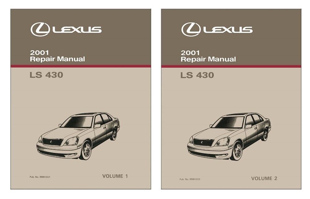 2001 Lexus LS 430 Shop Service Repair Manual Book Engine Drivetrain OEM
