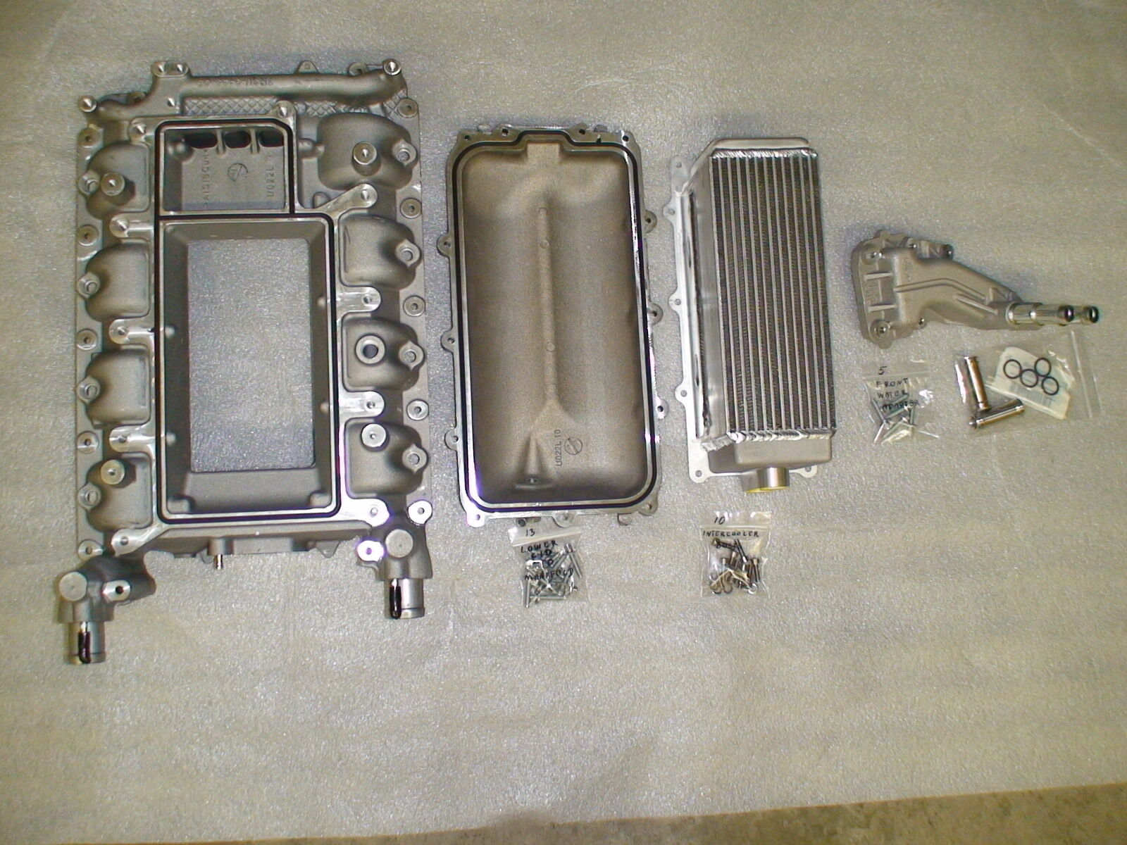 07-14 Shelby GT500 supercharger lower intake manifold kit , intercooler 5.4 5.8