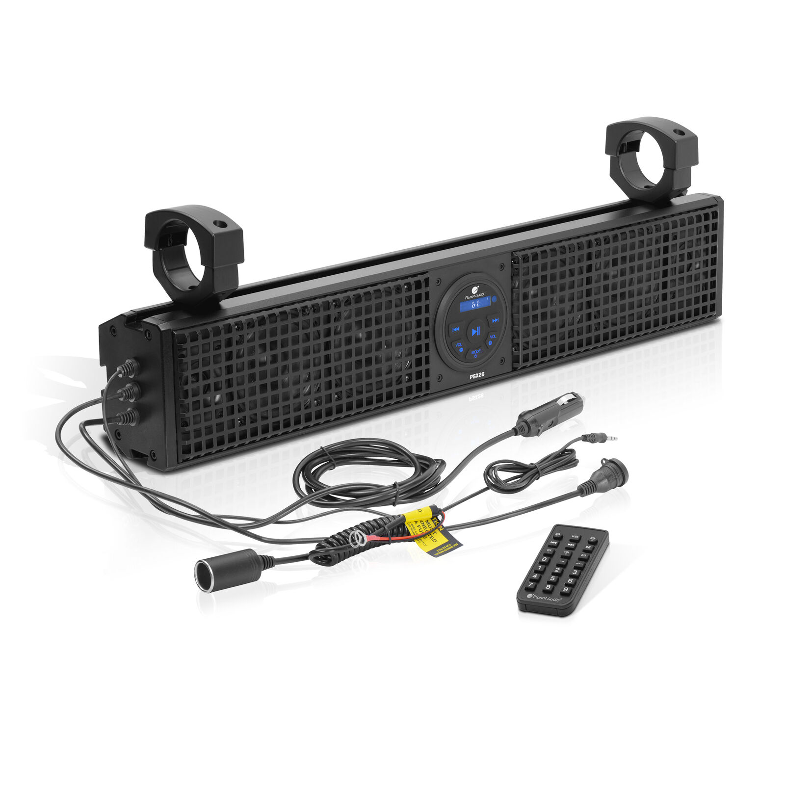 Planet Audio PSX26 ATV UTV 26” Amplified Sound Bar – IPX5, Bluetooth, USB Aux-In
