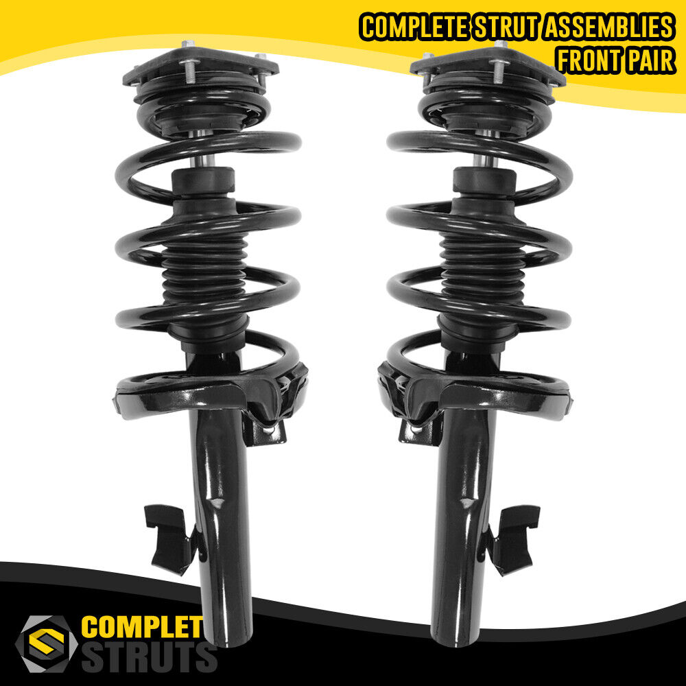 Front Pair Complete Struts & Coil Spring Assemblies for 2004-2011 Volvo S40